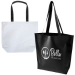 duo recycled dubbelgelamineerde oversized tas