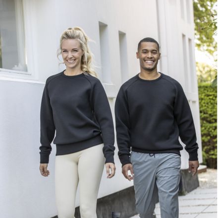 uniseks interlock sport crewneck sweater xxs-3xl