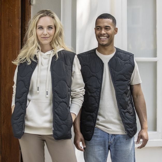 grs recycled gewatteerde unisex bodywarmer xxs-3xl