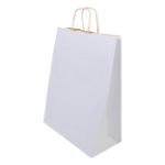 papieren geschenktas, groot papbag l - wit