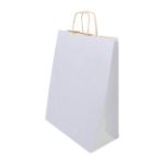 papieren geschenktas, medium papbag m - wit