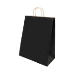 papieren geschenktas, klein papbag s - zwart