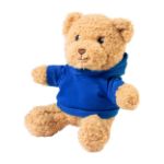 rpet pluh teddybeer met hoodie hobear - blauw