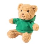 rpet pluh teddybeer met hoodie hobear - groen