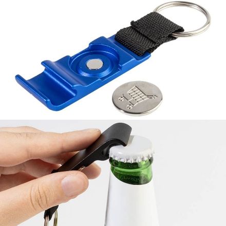 sleutelhanger flesopener/winkelwagenmunt opencart
