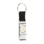 sleutelhanger flesopener/winkelwagenmunt opencart - zilver