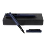 pennenset noiral duo in papieren geschenkdoos - blauw