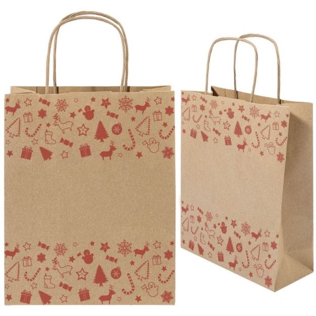 kerst geschenktas, groot julegave l