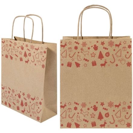kerst geschenktas, medium julegave m