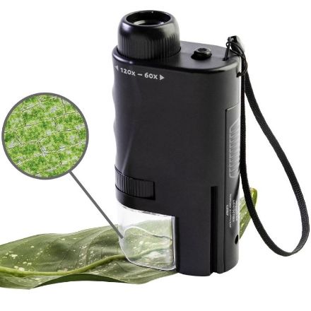 zakmicroscoop minipeek met led licht en draagriem