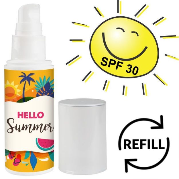 zonnebrandcrème spf30 hervulbaar custom