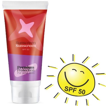 zonnebrandcrème spf50 custom 100 ml