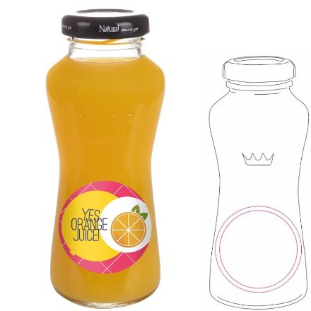 sinaasappelsap van vers fruit custom 200 ml