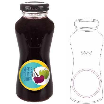 appel en vlierbessap van vers fruit custom 200 ml