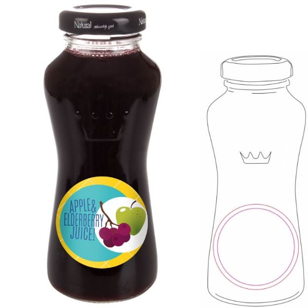 appel en vlierbessap van vers fruit custom 200 ml