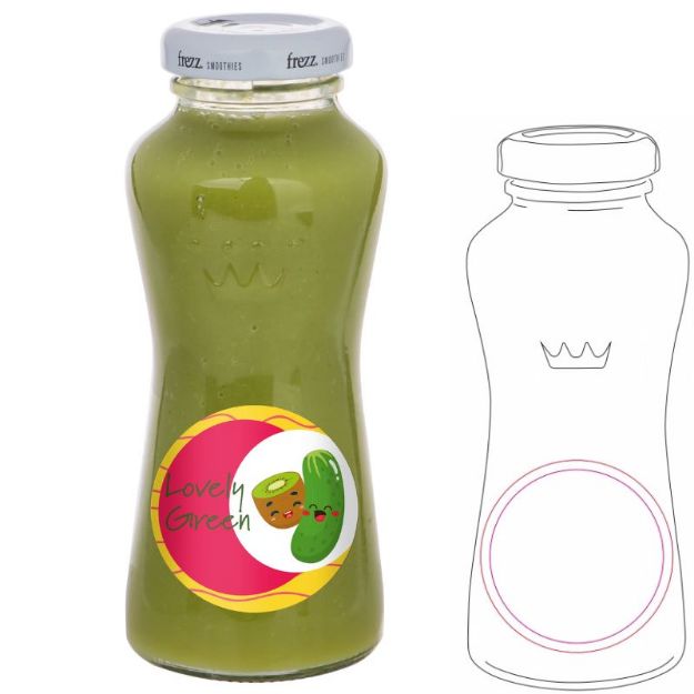 smoothie lovely green met kiwi etc custom 200 ml