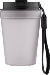 transparante reisbeker lush 350 ml met polskoord