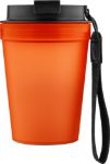 transparante reisbeker lush 350 ml met polskoord
