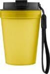 transparante reisbeker lush 350 ml met polskoord