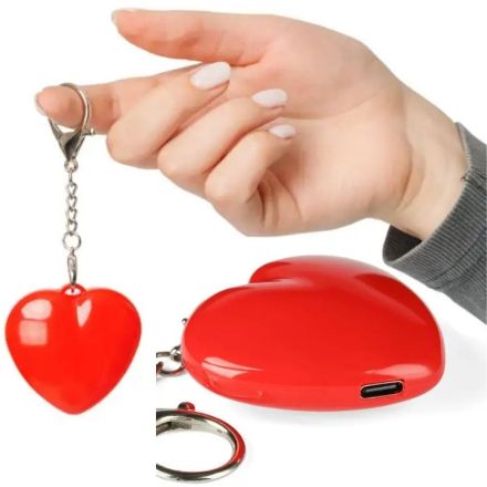 sleutelhanger met lampje gleamo hartvorm