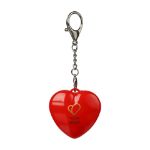sleutelhanger met lampje gleamo hartvorm