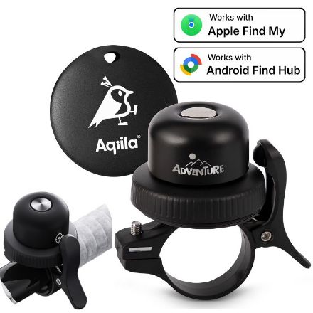 aqiila tagbird waterdichte tracker met fietsbel
