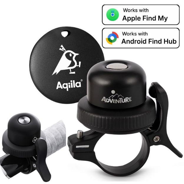 aqiila tagbird waterdichte tracker met fietsbel