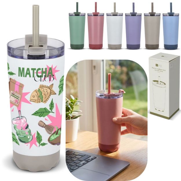 insideout rvs dubbelwandige drinkbeker 600 ml
