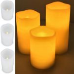 koselys 3-delige set led-waxkaarsen op batterijen