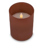 nyelle oplaadbare led wax kaars in glas