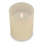 nyelle oplaadbare led wax kaars in glas