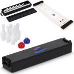 compact tafelbowlingspel met uitklapbare baan