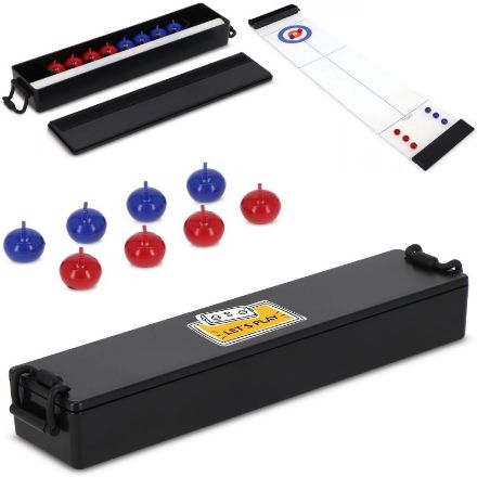 compacte tafelcurling spel en uitklapbare speelmat