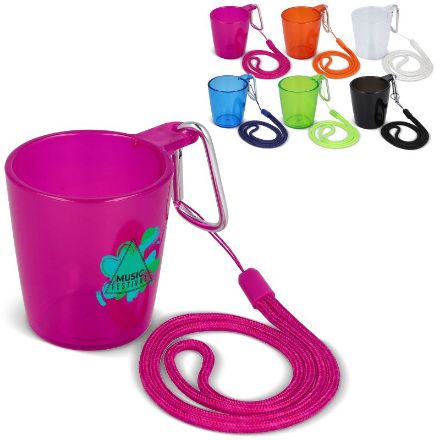 stevig festival shotglaasje met lanyard