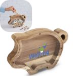 spaarpot pennyvista acacia hout behuizing