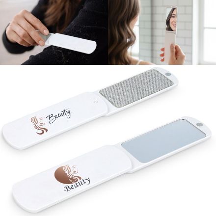 pluisborstel met spiegel kaiya 2 in 1 ontwerp