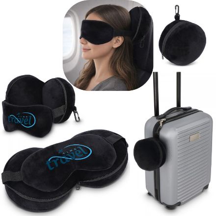 reis oogmasker-kussen met ritssluiting