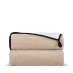 gecombineerde coral fleece deken 120 x 150 cm