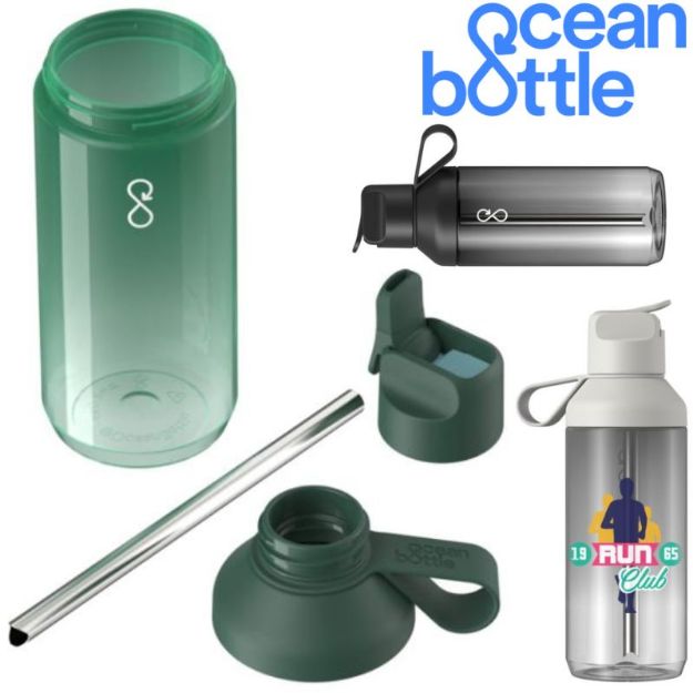 ocean bottle go clear waterfles tritan 710 ml
