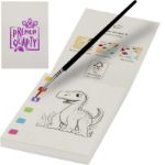 quell kleurboek en waterpenseelset 20 vellen