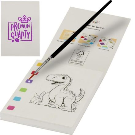 quell kleurboek en waterpenseelset 20 vellen