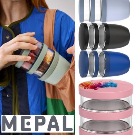 mepal ellipse 3-delige lunchpot 500 ml + 2x 200 ml