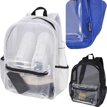 mesh r-pet stijlvolle rugzak 18 liter