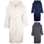 sophie muval velours badjas met capuchon, 380gr/m2
