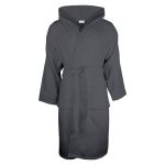 sophie muval velours badjas met capuchon, 380gr/m2