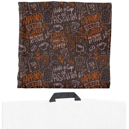 sublimatie theedoek reliïf structuur 30x30 cm