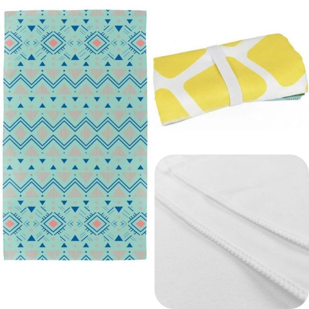 sublimatie handdoek microvezel 130x75 cm 200 gr/m2