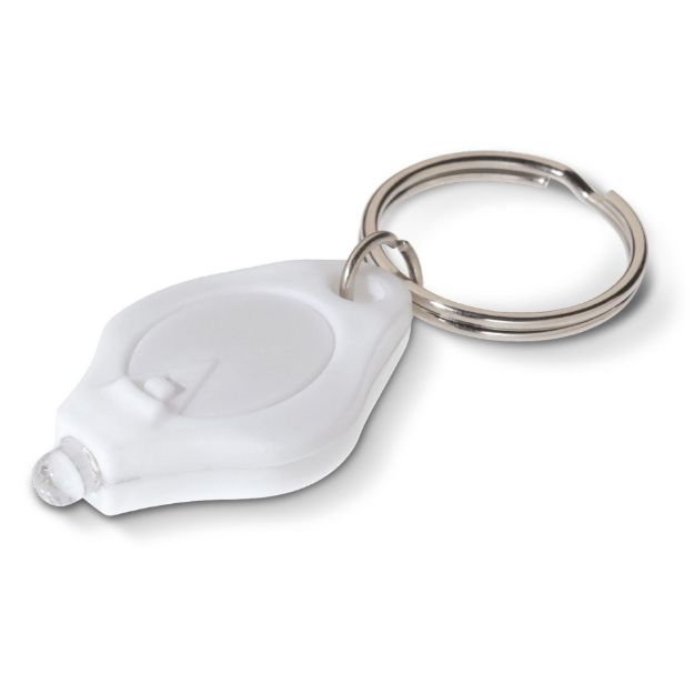 kunststof sleutelhanger met lampje