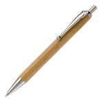 balpen bamboe met metalen clip