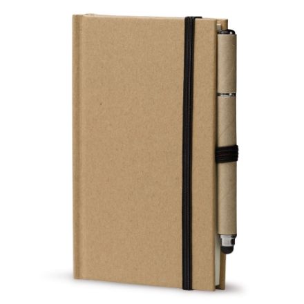 notitieboek karton a6 + balpen stylus